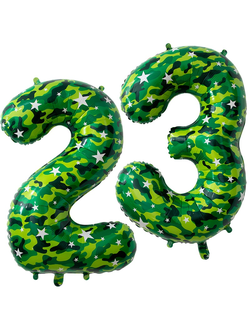 Шар 34"/86 см "23" Камуфляж