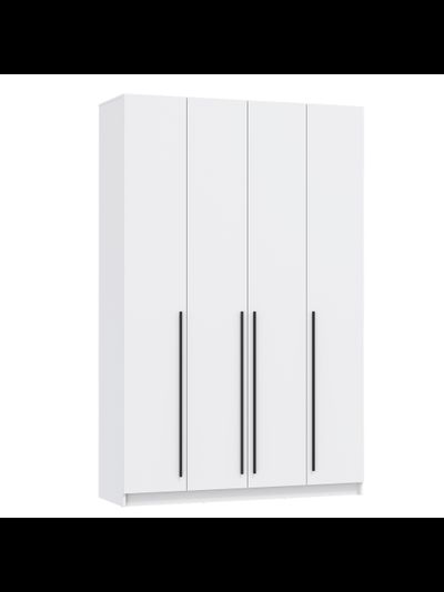 Брандо 67.13 (h2380) (4-х дв.) шкаф для одежды (ЛДСП белый / ЛДСП белый)