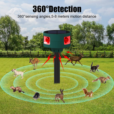 Ультразвуковой всепогодный отпугиватель животных и птиц на солнечных батареях R360