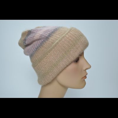 Шапка с отворотом Vizio 1307 CRY светло коричневая