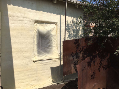 Утепление дома пенополиуретаном