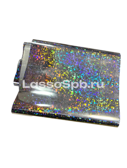 Трансферная поталь Серебро Голография Графика 15 см х 1 м