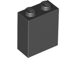 Brick 1 x 2 x 2 with Inside Stud Holder, Black (3245c / 4618852)