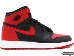NIKE AIR JORDAN 1 ЧЕРНЫЕ МУЖСКИЕ (35-45)