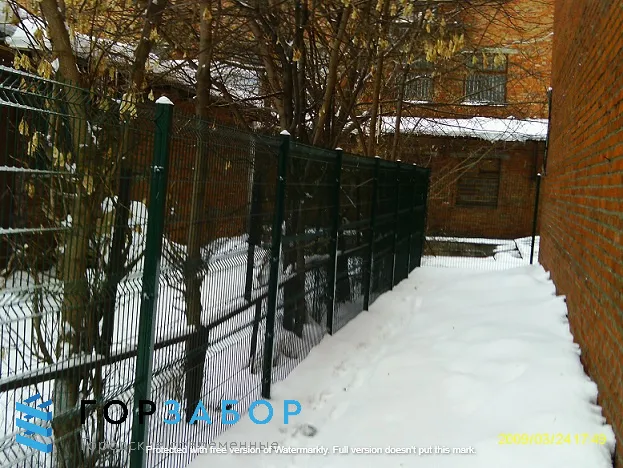 Прозрачный забор из 3Д панелей