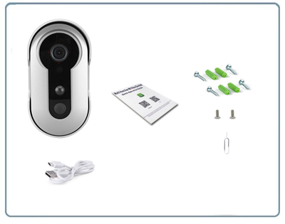 Автономная WiFi вызывная панель - видеодомофон с DVR. HD 960p