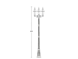 Садово-парковый светильник  Florida 3