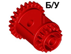 ! Б/У - Technic, Gear Differential 24-16 Tooth, Red (6573 / 6188245 / 657321) - Б/У