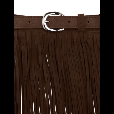 Bonny пояс с бахромой 80-1 Коричневый
