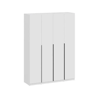 ШК 5 1600 шкаф четырехстворчатый распашной Белый текстурный