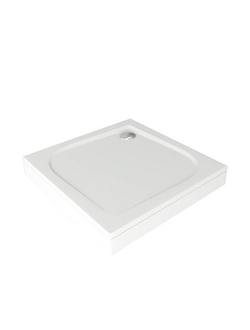 Поддон КВАДРО 80х80 литьевой мрамор (без автослива) ЛП00007