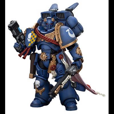 Капитан Ультрамаринов с прыжковым ранцем (Warhammer 40k) - КОЛЛЕКЦИОННАЯ ФИГУРКА 1/18 Ultramarines Captain With Jump Pack  (JT1125) - JOYTOY