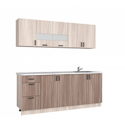 Кухонный гарнитур 2,0 ЛЕГЕНДА-10, шимо светлый/шимо темный