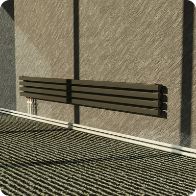 Плинтус для труб отопления ПВХ Smartprofile Aqua 37 для труб до 25мм.