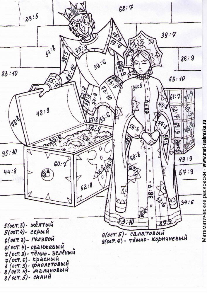 Разукрашки С Примерами Для 3 Класса