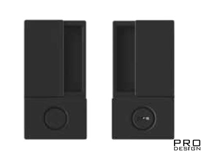 Ручка WAVE для распашных дверей WC матовый черный