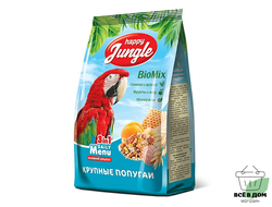 Зерно. Happy Jungle для крупных попугаев 500г