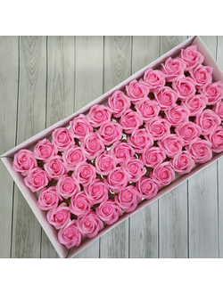 УЦЕНКА Розы из мыла "Корея" 50 шт Розовый (см. доп. фото)