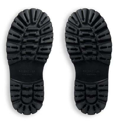 Balenciaga Stomper Boot Cotton Canvas Black