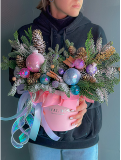 Композиция с елью "Баббл гам"