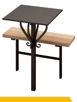 Столики и лавочки