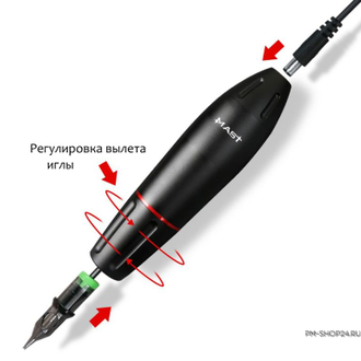 Стартовый набор для татуажа Аппарат Dragonhawk Mast Pen + Блок P115