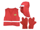Детский костюм пожарного (жилет, шлем, краги) хб кмплект для детей дошкольного возраста
