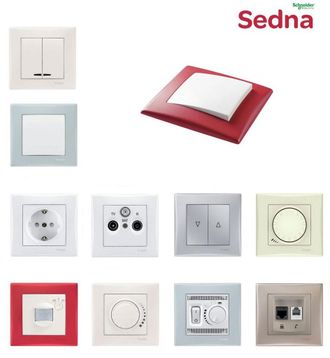 Розетки и выключатели Sedna Schneider Electric
