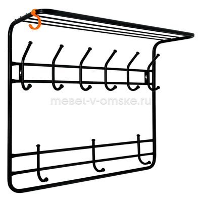 ЗМ003 Вешалка с полкой "ВСП 9". Размер: 725*580*220.