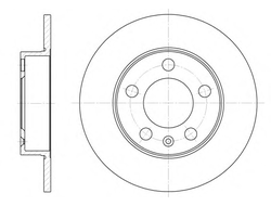 Диск тормозной задний
