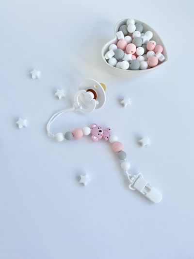 Держатель для пустышки Коала розовая