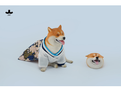 Сиба-ину в кимоно - Коллекционная ФИГУРКА 1/6 scale Shiba Inu (JXK207A) - JXK