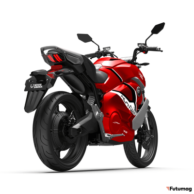 Электромотоцикл WHITE SIBERIA SUPER SOCO STREET HUNTER PRO красный