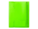 Тетрадь на кольцах А5 (175х220 мм), 120 л., пластиковая обложка, клетка, с фиксирующей резинкой, BRAUBERG, зеленая, 403569