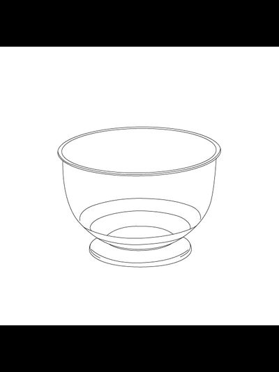 Форма фуршетная/Креманка десертная прозр. "Кристалл" б/к ПС (20 шт./уп.), 200мл