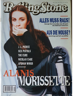 Rolling Stone Germany Magazine May 1996 Alanis Morissette, Sex Pistols Иностранные журналы, Intpress