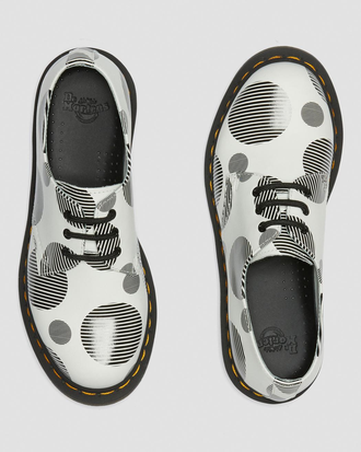 Ботинки Dr. Martens 1461 Polka Dot белые