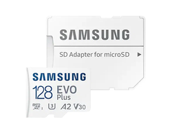 Карта памяти Samsung MB-MC128KA 128 Gb EVO Plus UHS-I U3 V30 A2 + ADP 130Mb/s