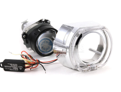 Бленда (маска) для линз №24 2.5 дюйма, F-Style с кольцом CREE (белый) 2 режима, 1шт