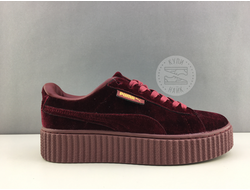 Puma X Rihanna Creeper Бордовые - бархат (37-41) Арт. 130FMA