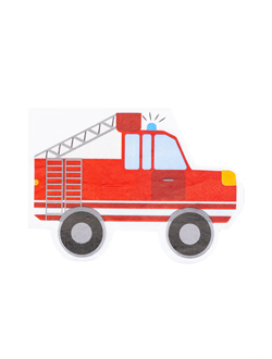 Салфетки пожарная машина 33см/12шт