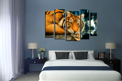 Модульная картина "Грустная кошка"