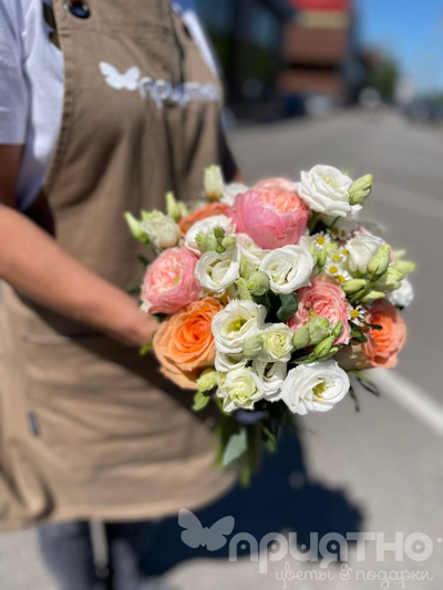 Букет невесты & Бутоньерка № 1311