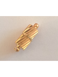 Магнитные застежки, цилиндр 12 мм золото