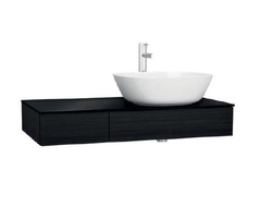 Модуль под раковину с выдвижным ящиком, Vitra Origin, 120 см, правосторонний, черный дуб, 65682