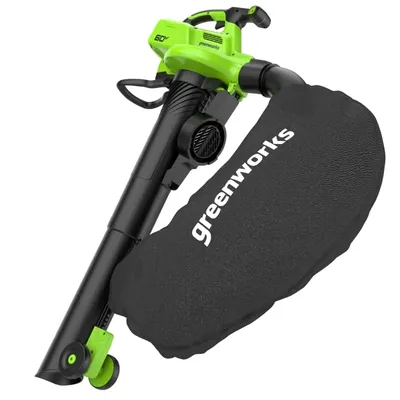 Аккумуляторная воздуходувка-пылесос Greenworks GD60BVII