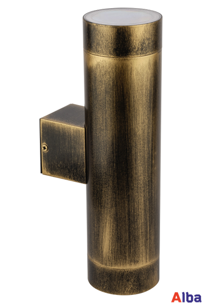 Светильник настенный садово-парковый Tube 5003-2 Gb черный с патиной