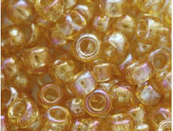 Бисер Китайский №8-162 бежево-желтый радужный, 50 грамм