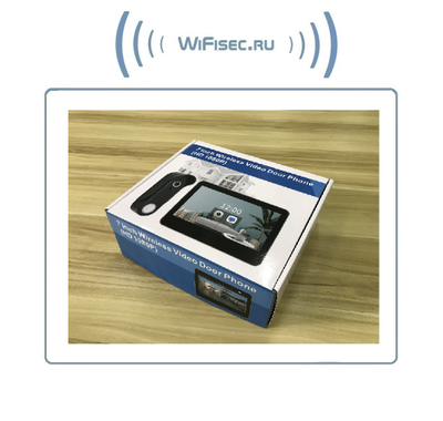 Автономный беспроводной комплект (сенсорный монитор 7" + панель вызова) с DVR + модуль управления электронным замком, HD (Acebell)