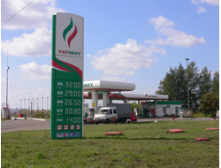 Реклама на АЗС в городе Пушкино